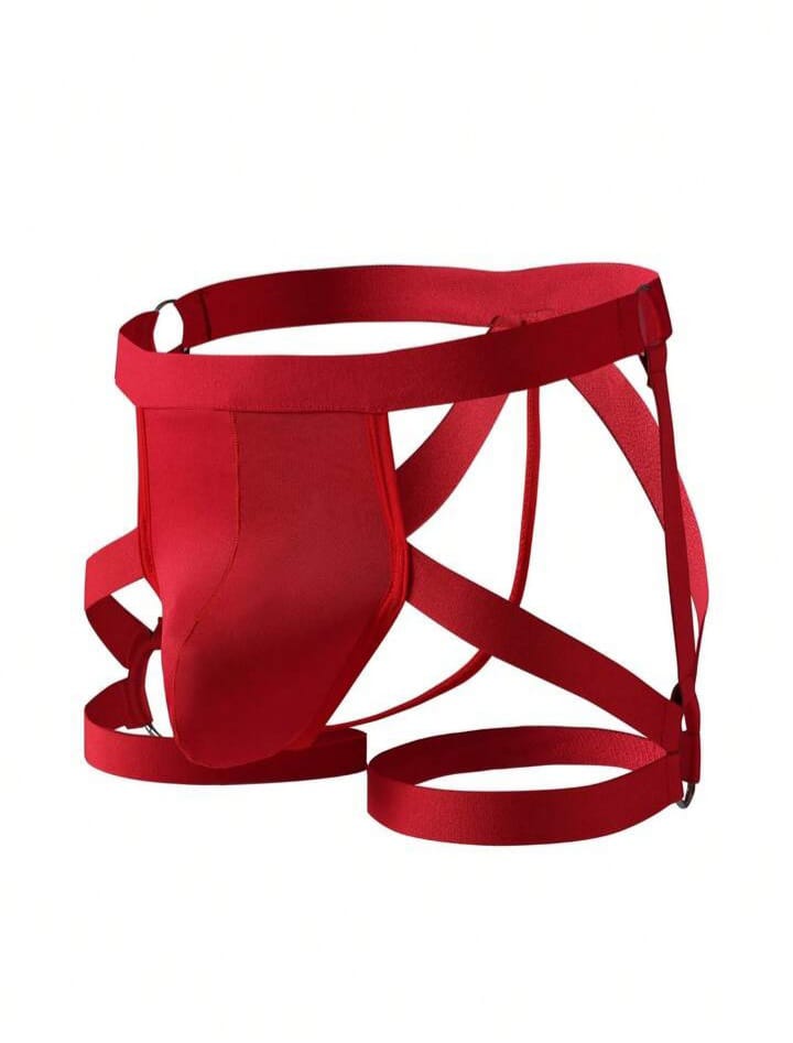 Men Solid Cut Out Underwear